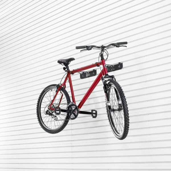 HANGING ON THE WALL BICYCLE HORIZONTAL WITH HOOK GARAGE MANIA