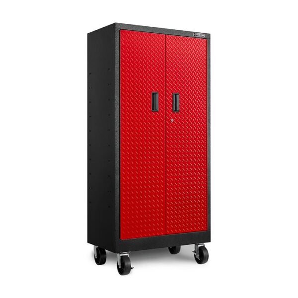 Red Cabinet GATB302DDR Garage Mania with wheels