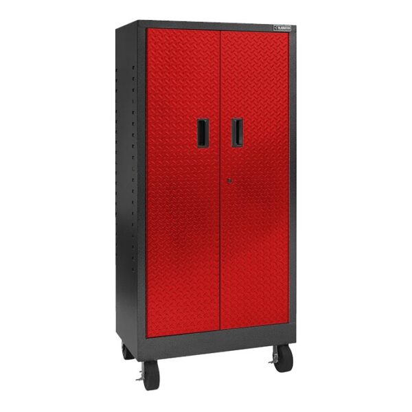 Red cabinet with wheels Garage Mania GATB302DDR