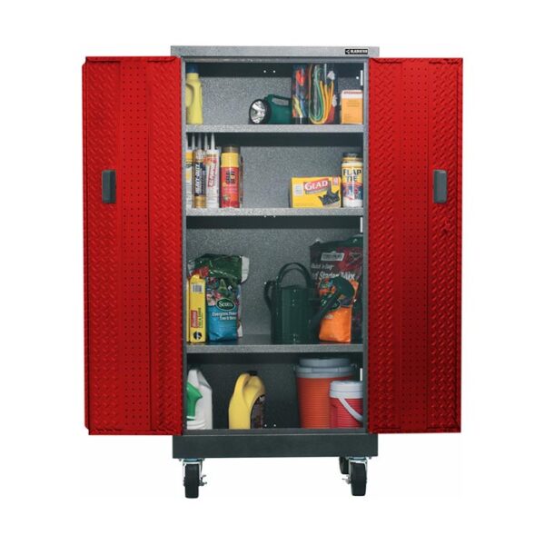 Red wardrobe with two doors Garage Mania GATB302DDR