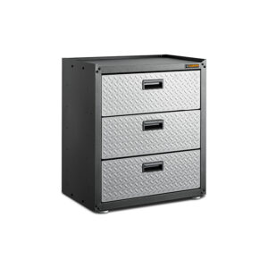 Armoire bas avec trois tiroirs en acier GAGD283DYG - Garage Mania GAGD283DYG Garage Mania