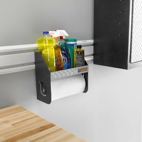 GARAGE MANIA GARAGE SHELF WITH LARGE PAPER ROLL HOLDER