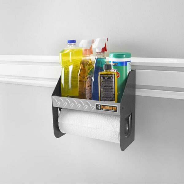 SHELF WITH HAND PAPER ROLL HOLDER FOR GARAGE WORKSHOP MECHANICS