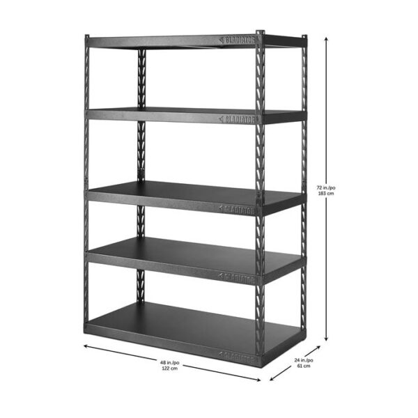 METAL SHELF MEASURES 122X61X183 GARAGE MANIA