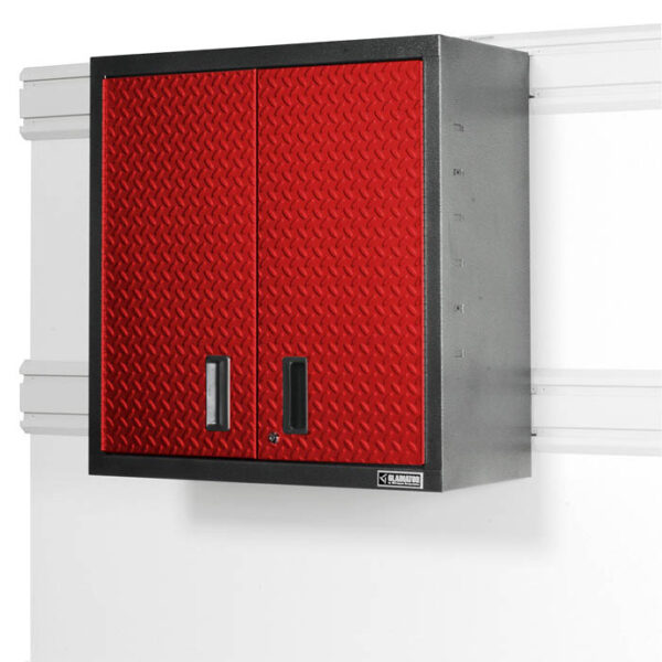 Red wall cabinet with two doors GAWG302DDR Garage Mania