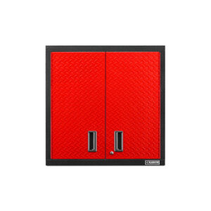 Armoire rouge murale avec deux portes Garage Mania GAWG302DDR