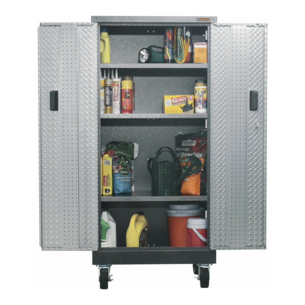 GATB302DRG Mobile wardrobe with two doors in steel Garage Mania