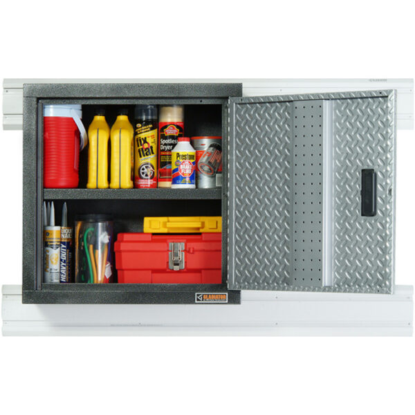 Steel open door wall cabinet Garage Mania GAWG241DRG