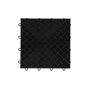 GWE48BLK FLOOR TILES DIAMOND BLACK GARAGE MANIA