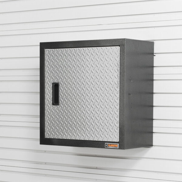 GAWG241DRG Steel door wall cabinet on Garage Mania wall systems