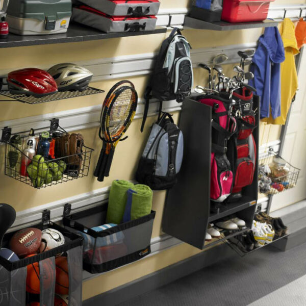 Wall installation Glaiator golf bag holder GAWUXXGFTG Garage Mania