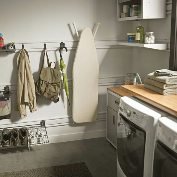 Garage Mania white shelf for garage or laundry room