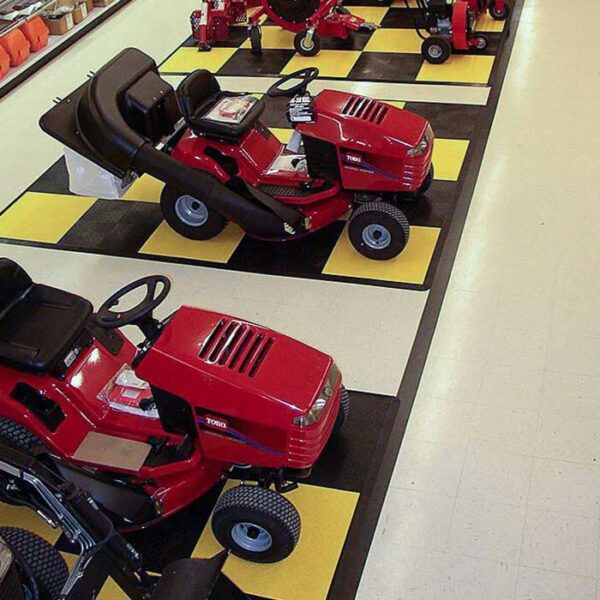 Diamond Yellow Garage Mania Floor Tile