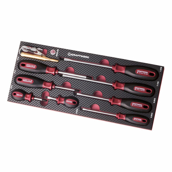 Modular assortment of screwdrivers and phase finder 9 pieces - Garage Mania 4903.09